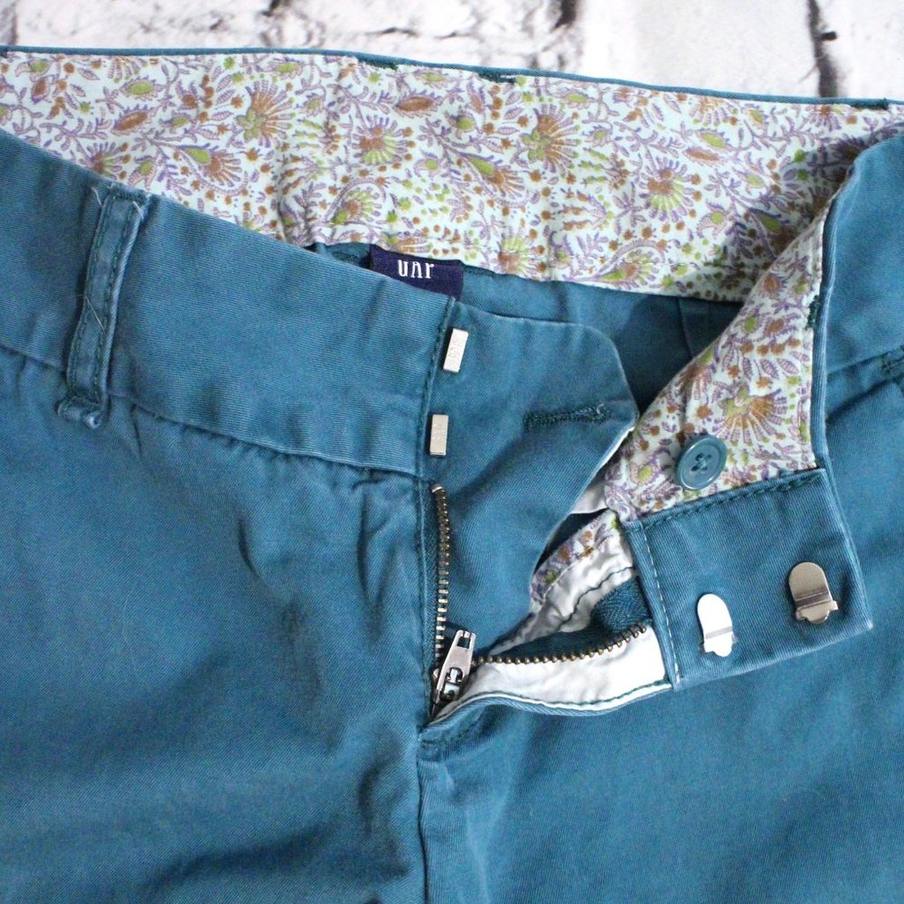 GAP PANTS, SIZE 0 REGULAR, EMERALD GREEN - Picture 5 of 6